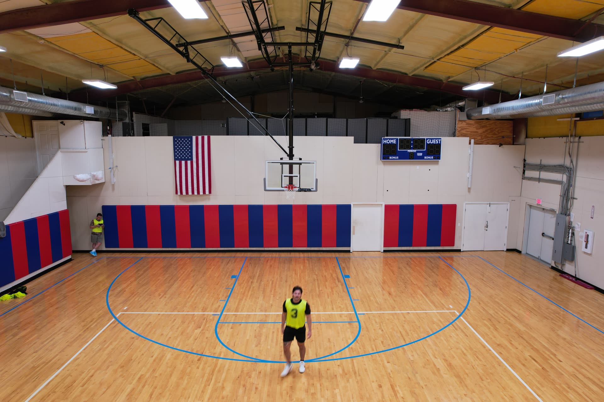 Player working out during a private training session at Hilltop Court in Argyle, TX